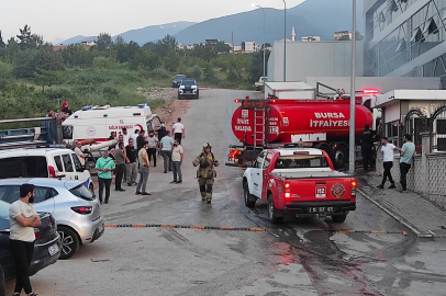 Bursa'da tekstil fabrikasında yangın