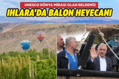 Ihlara Vadisi'nde gökyüzüne renkli balonlar yükseliyor