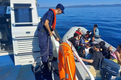 18 düzensiz göçmen kurtarıldı