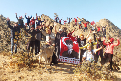 Atatürk'ü zirvede andılar